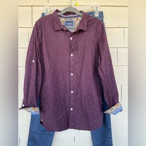 Denim and Flowers dress shirt size 13/14 🎀